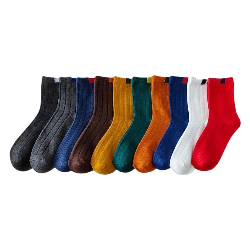 Socks Women's Mid-Calf Cloth Label Casual Women's Socks Autumn and Winter Business Casual Fashion Sports Socks Deodorant Breathable Stockings