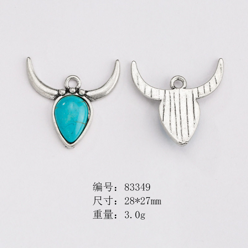 Picture of Cross-border Hot Selling European and American Style Vintage Native American Neajo Pine Stone Jewelry Accessories Imitation diy Pendant