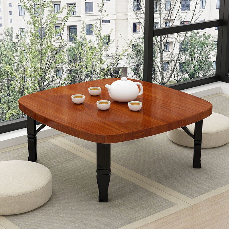 Kang table, folding table, home dining table, low table, bed desk, computer desk, tatami table, bay window, small table, square table