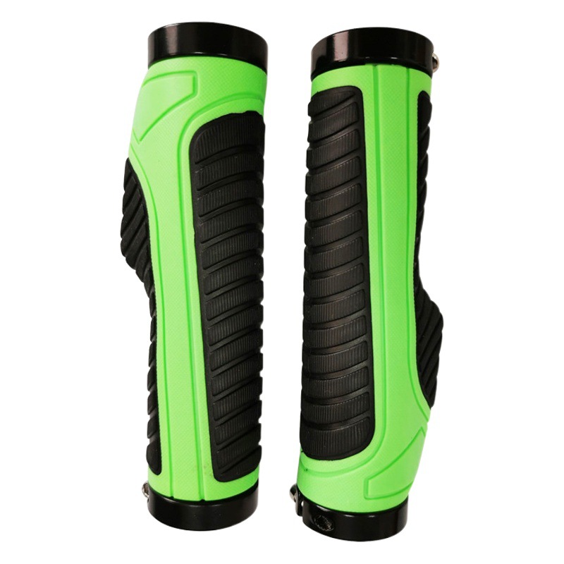 [Large quantity of Cong] Bicycle Handle Set Bilateral Aluminum Alloy Ring Can Lock Anti-slip Handle Set Bicycle Rubber Handle