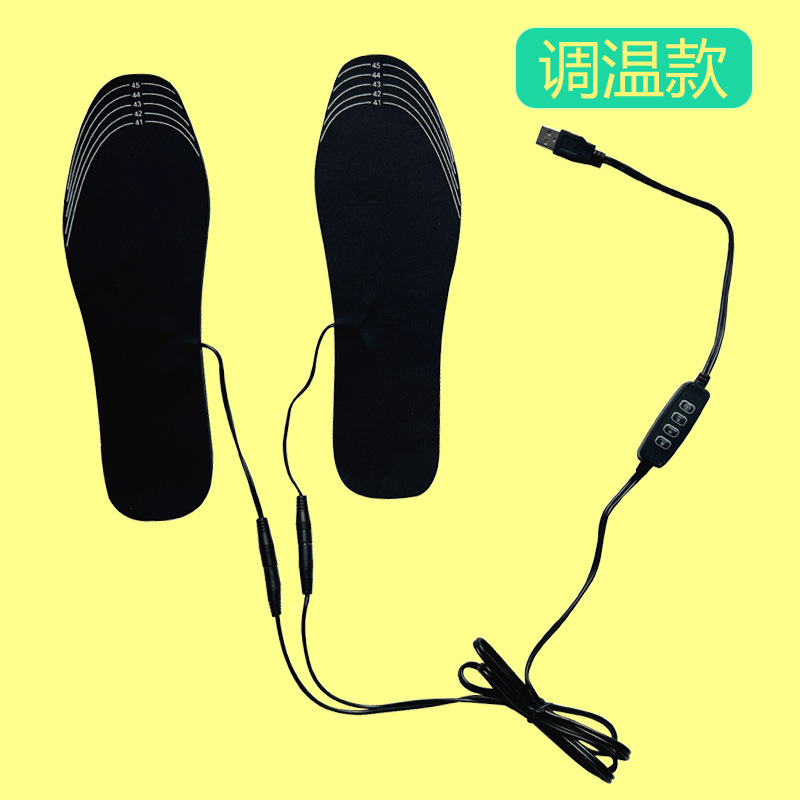 Picture of Cuttable USB Heating Insoles USB Electric Heating Foot Warmers USB Foot Warmers Rechargeable Heating Insoles for Men and Women
