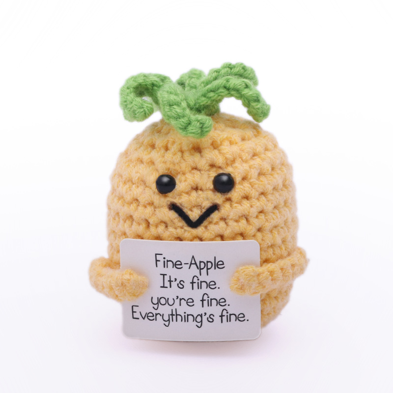 Picture of Cross-Border Hot-Selling Wool Crochet Positive Energy Potato Knitted Wool Cucumber Positive Energy Wool Crocheted Doll Finished Product