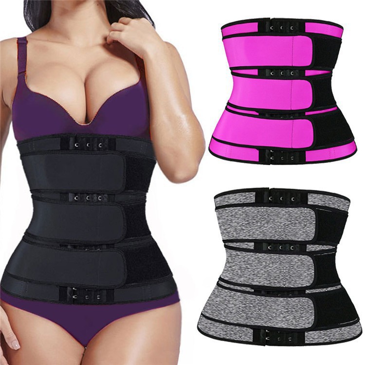 Amazon's Best-Selling Three-Row Buckle Women's Waist-Cinching Shapewear Sports Shapewear with Buckle Design