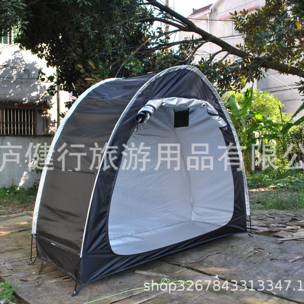 Picture of 50 foreign trade export printed logo, outdoor cycling tent, storage room tent single car shed tent