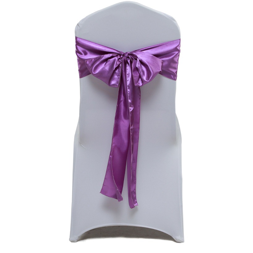 Wedding Decoration Supplies Edge Satin Ribbon Ribbon Chair Back Chair Cover Table and Chair Bow 17*275cm