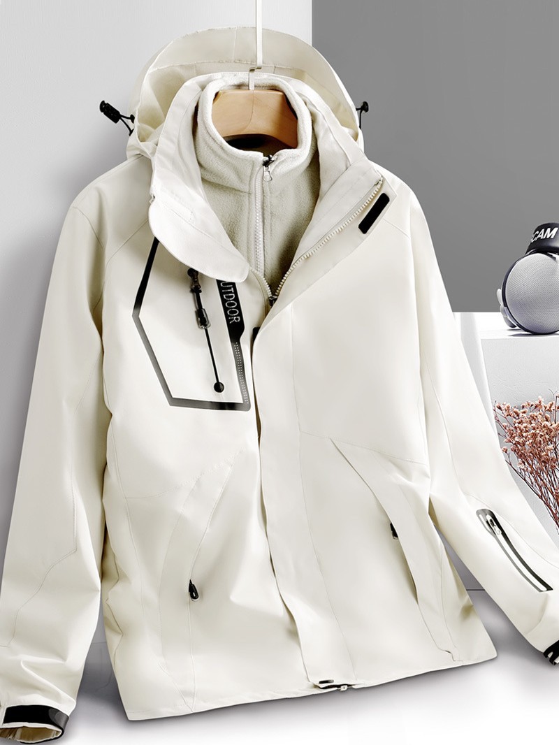 Autumn and winter outdoor assault clothing custom logo three-in-one windproof cold-proof couple mountaineering water-repellent overcoat overalls