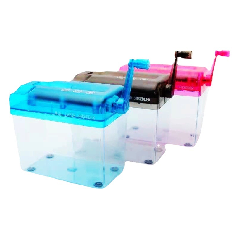 Manual shredder small office shredder desktop strip shredder household A6 mini hand shredder