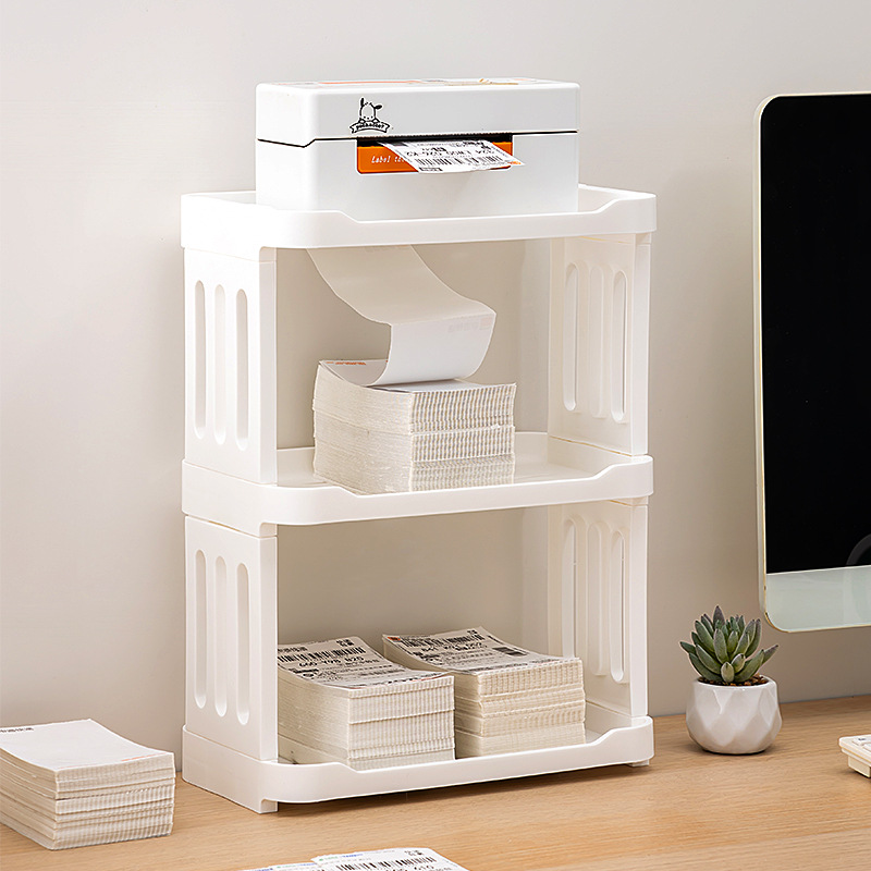 Office Thermal Paper Barcode Printer Shelf Desktop Express Single Storage Rack Electronic Surface Single Printer Bracket