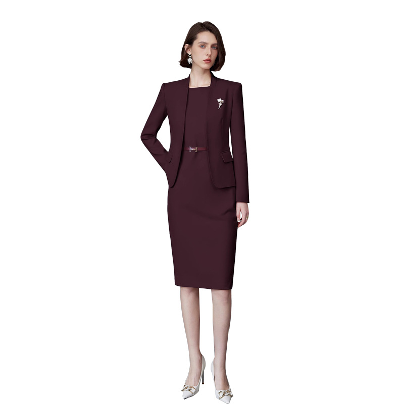 Picture of AD Ankora Red Suit dress Two-Piece Women's Business Wear 2024 New Civil Servant Work Clothes Autumn