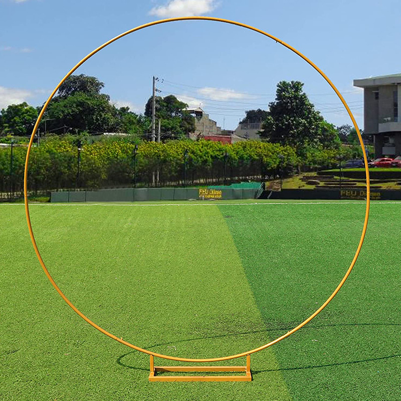 Picture of New wedding props iron ring wedding background round arch party decoration round iron frame balloon single pole arch