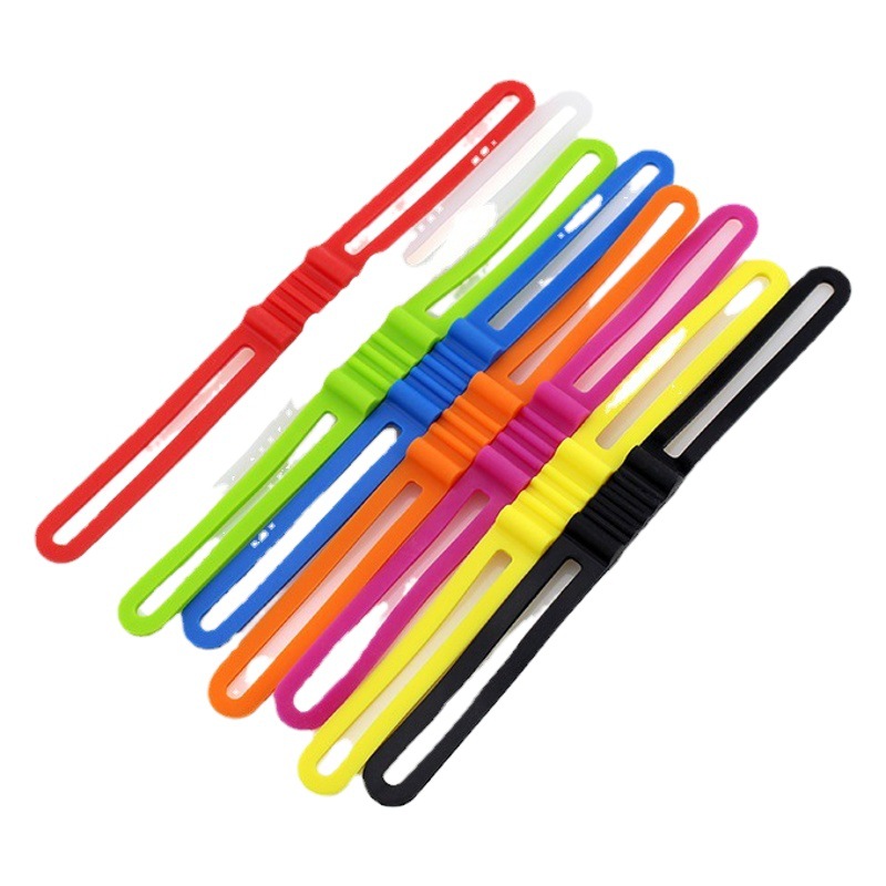 High-tension Silicone Bicycle Strap Flashlight Small Audio Multifunctional Strap Riding Supplies Cross-border