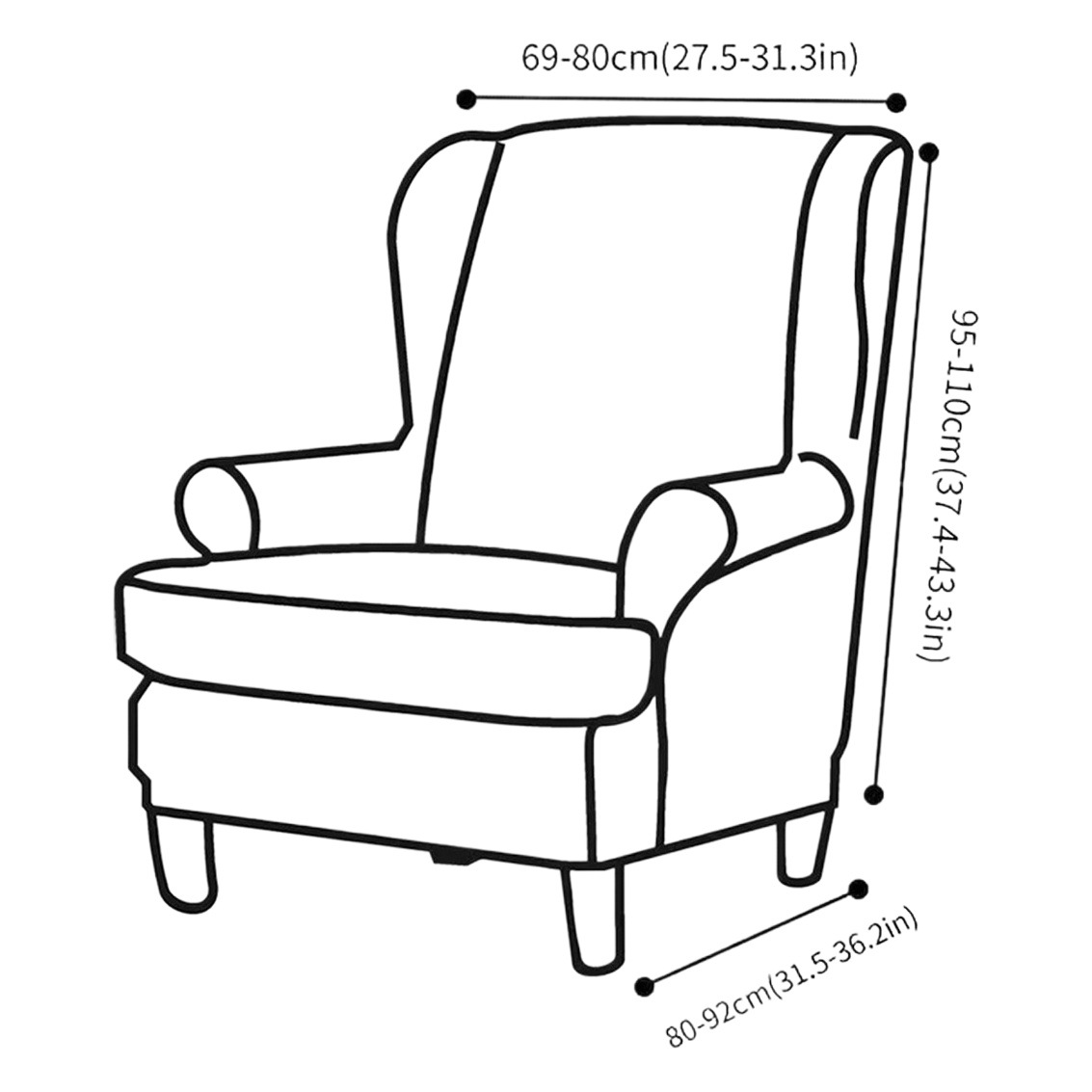 Elastic One-piece New Tiger Stool Cover American Style Scarmon Cushion Chair Cover Sofa Cover All-inclusive Single Wing Back Cover