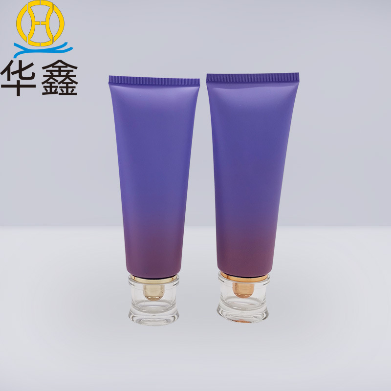 Cosmetic hose packaging acrylic cap plastic hose bottle 120g100g facial cleanser hose Guangzhou manufacturer