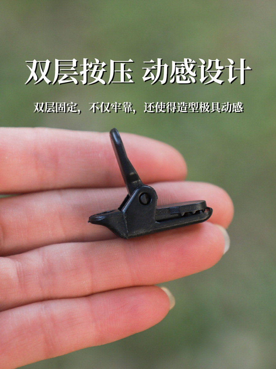 Picture of Spot supply outdoor tent clip canopy clip reinforced windproof waterproof tent clip multi-functional rope buckle Outdoor