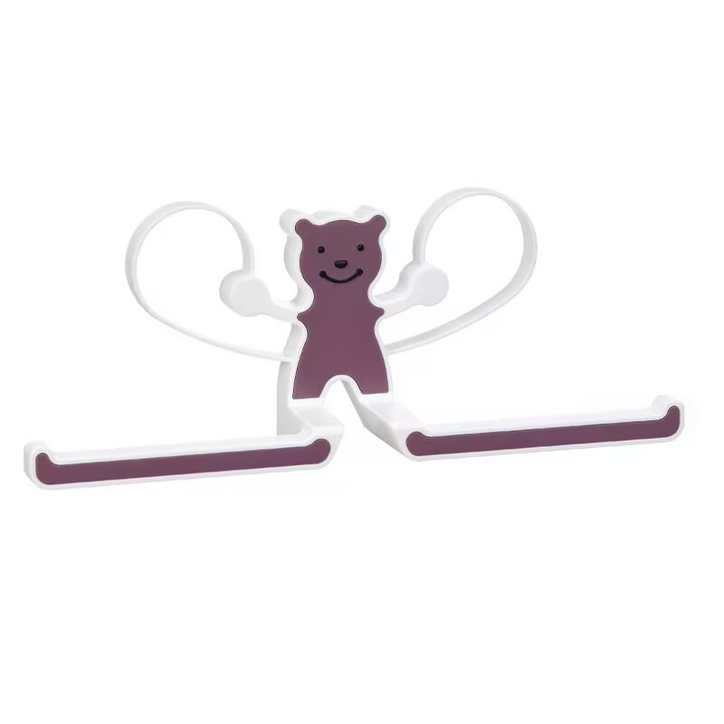 Picture of Punch-free clothes hanger storage balcony clothes hanger clip hook storage tissue towel storage washing machine rack