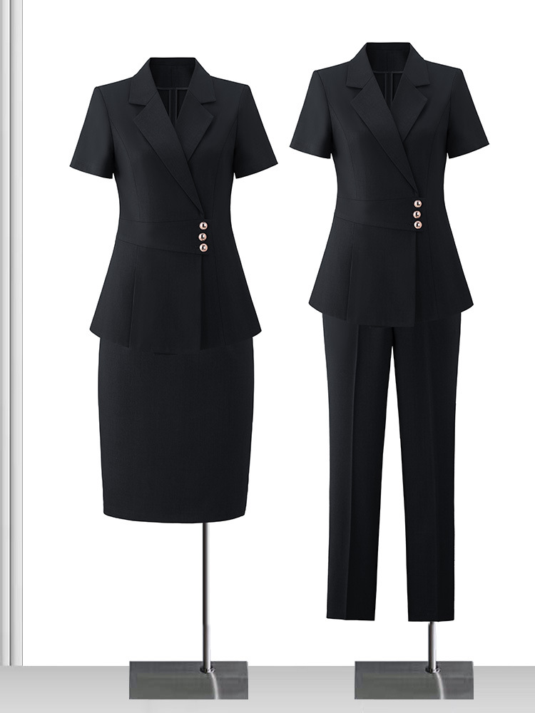 Picture of High-end professional suit suit women's summer fashion temperament goddess Fan Sales Department hotel front desk work clothes formal wear