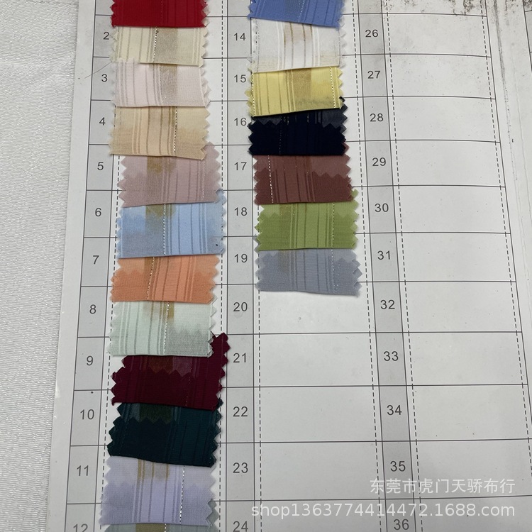 Spot Woven Chiffon Bright Silk Cloth Woven Three Strontium Beauty Strip Silver Line Bright Silk Cloth Dress Hanfu Fabric