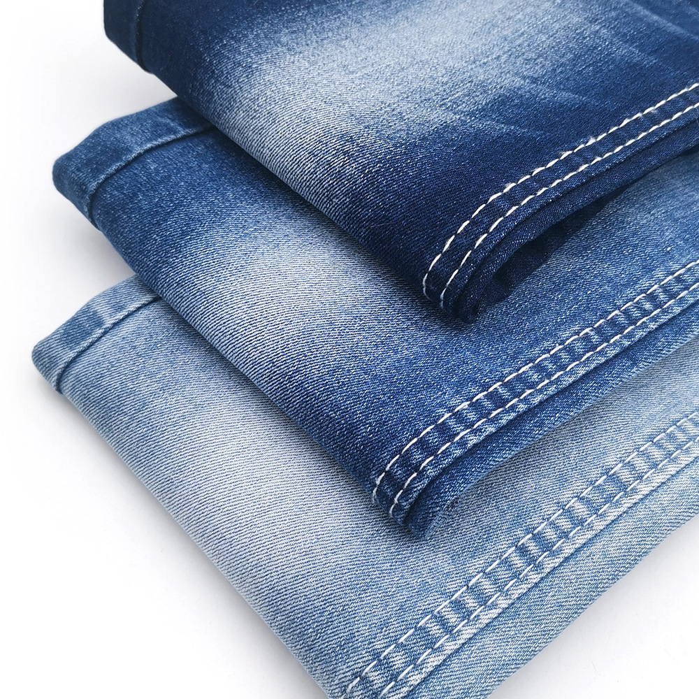 2024 hot sale antibacterial fabric 10. 5oz vertical bamboo stretch denim high quality OA yarn large amount of service in stock