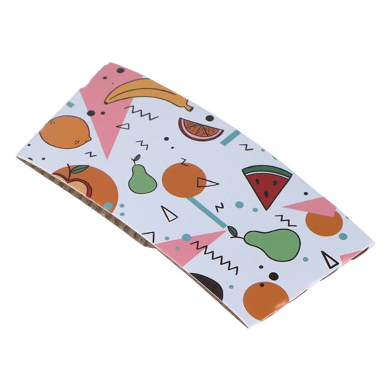 Disposable milk tea special soy milk coffee hot drink Kraft paper corrugated heat insulation double thick take-out cup set Wholesale