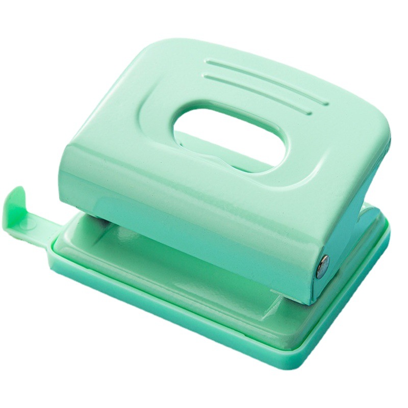 Macaron Color Round Double Hole Puncher Large Thickened Loose-leaf Puncher Office Manual Round Hole Puncher