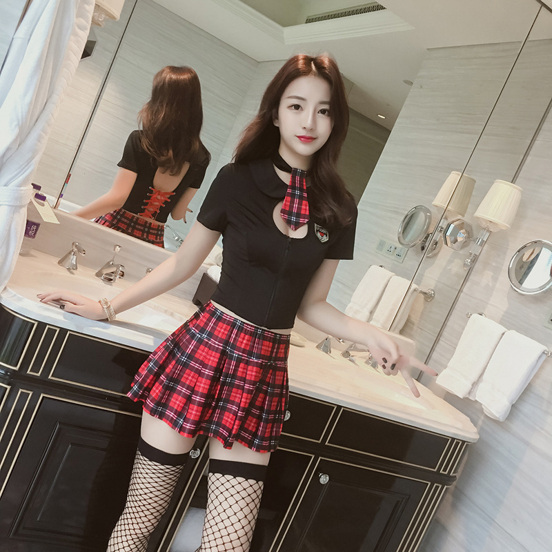 Role-playing sexy lingerie sexy student sailor suit skirt passion uniform temptation nightclub suit 213