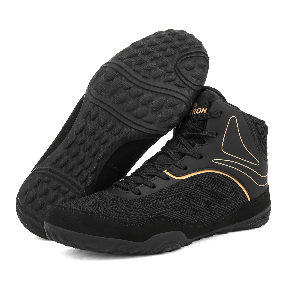 Le Chuang THESTRON Professional Men's Boxing Shoes Fighting Shoes plus size 39-48 High-top Anti-slip Wrestling Boxing Shoes