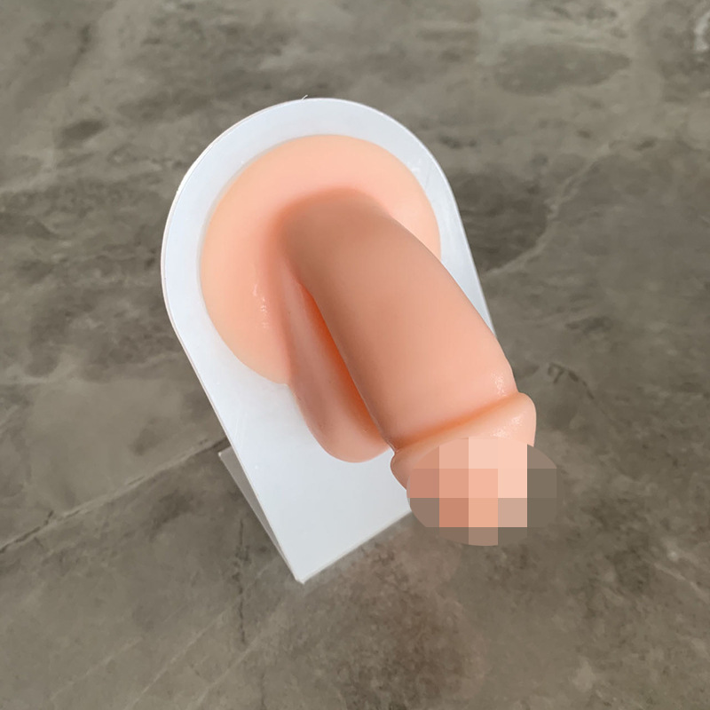 Picture of Silicone Ear Facial Features Model Nose Lip Model Training Posing Tool Nose Nail Tongue Nail Navel Nose Nail Display