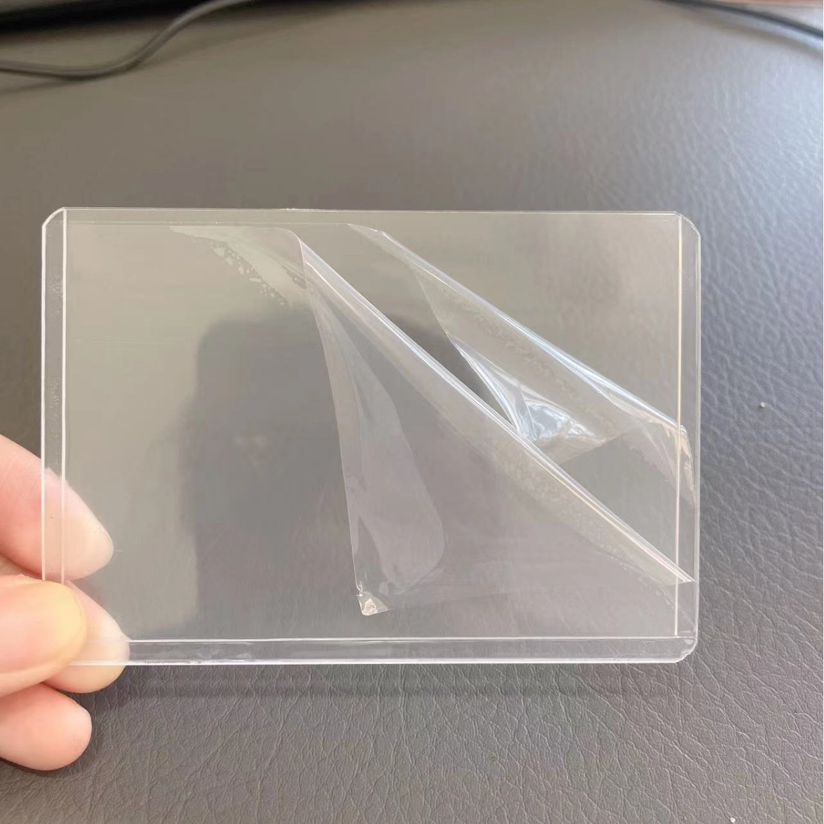 Picture of B8 Card Holder Double-Sided Transparent Hard Rubber Sleeve Photo Card Protection Hard Card Sleeve Idol Star Album 3inch