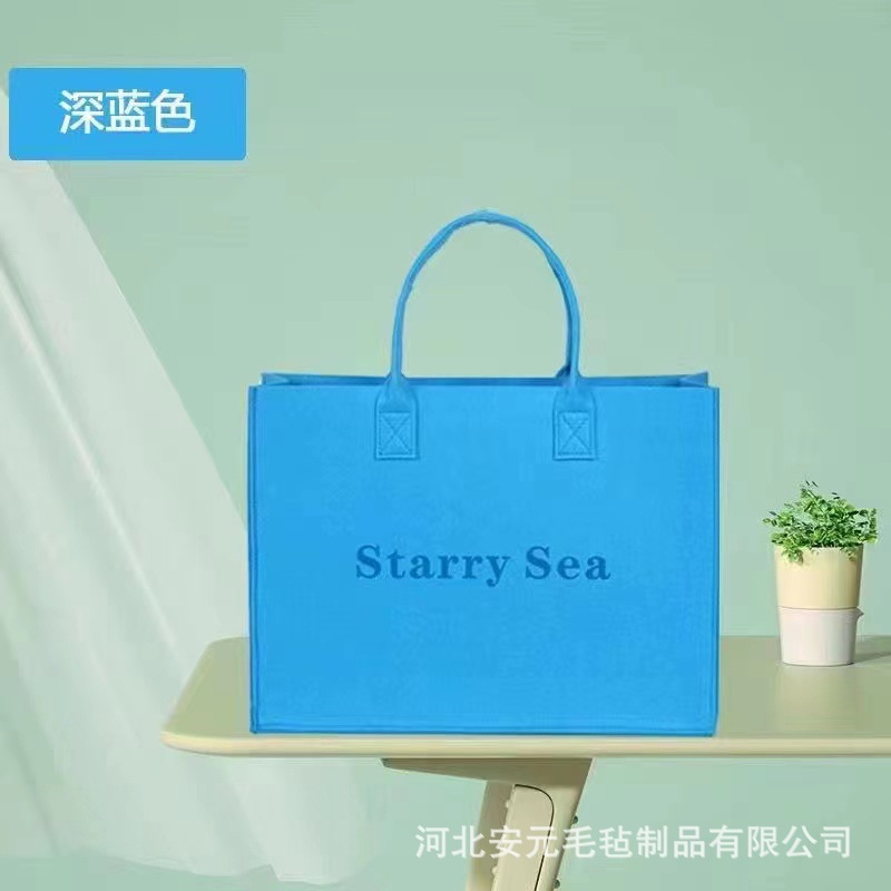 Felt Shopping Tote Bag Hot Sale Same Style Felt Bag Large Capacity Tote Bag Women's Satchel