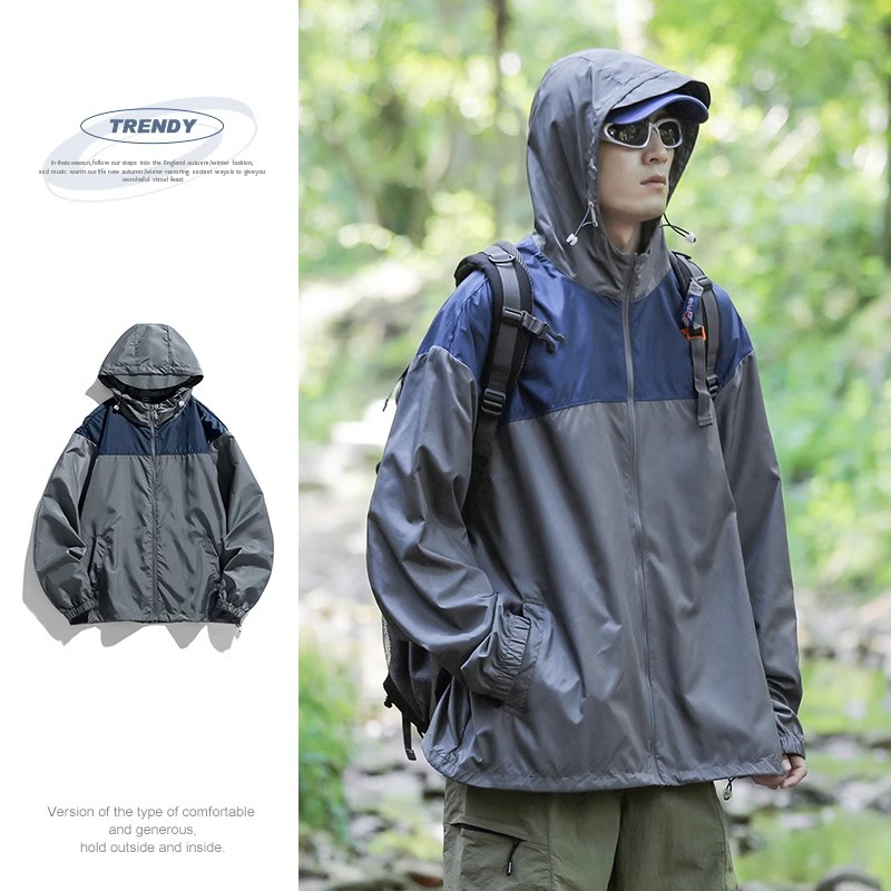 Picture of New Fashion Mountain Style Sun Protection Clothing Women's Summer Thin UV Protection Coat Sun Protection Clothing Ice Silk Outdoor Skin Clothing
