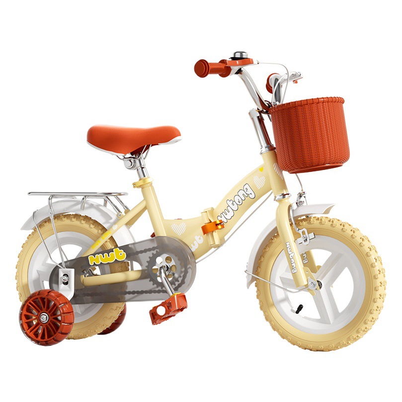 New Folding Children's Bicycle Boys and Girls 2-3-6 Years Old Baby 12-14-16-18 Inch Bicycle