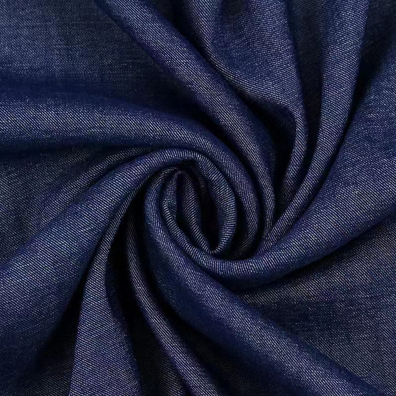 Towel bottom wash-free stretch denim suitable for pants skirt soft imitation tencel fabric