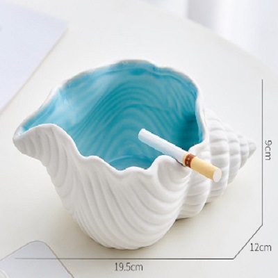 Picture of Mediterranean Sea Star Conch Shell Ceramic Ornaments Storage Basin Ocean Ashtray Hydroculture Bottle Hamster Nest Landscape