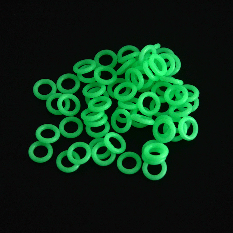 Picture of Outdoor Camping Ground Nail Night Aperture Silicone O-shaped Aperture Fluorescent Ring Night Fishing Warning Ring Camp Nail Ring