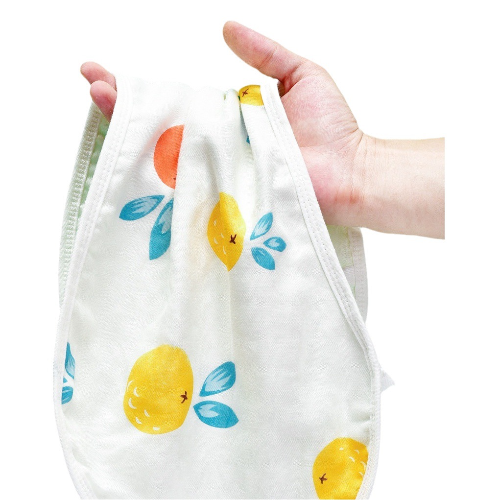 Baby Bamboo Cotton Burp Towel Baby's Big Bib Six-Layer Gauze Shoulder Pare Baby Bib Mother's Milk Towel