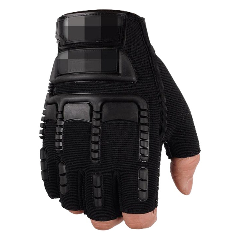 Military Fan Tactical Half-Finger Gloves Men's Outdoor Non-Slip Wear-Resistant Special Forces Training Sports Cycling Mountaineering Gloves Breathable