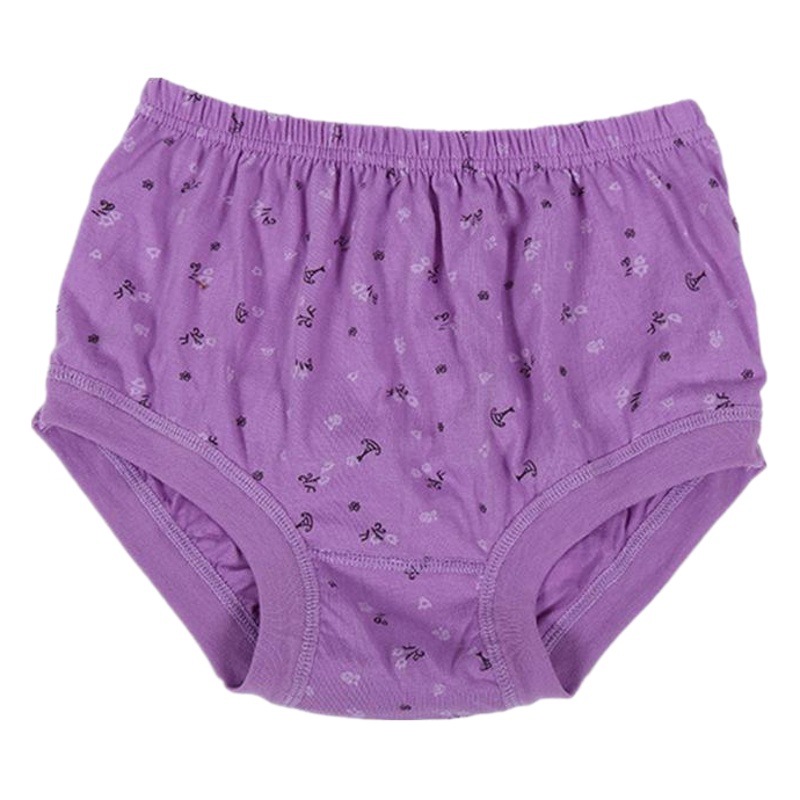 Women's Underwear, Middle-Aged and Elderly Pure Cotton Underwear, Women's High-Waist Underwear, Large Size Triangle Mother's Underwear, Extra Fat