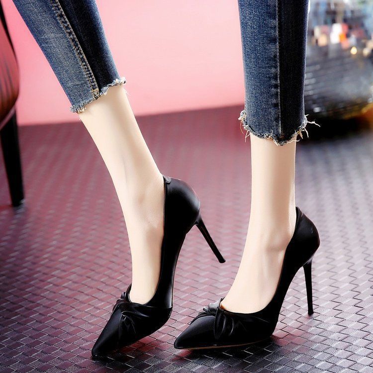 Korean Style Shoes with Skirts, Super Soft Korean Style Single Shoes for Women, 2025 Internet Celebrity New Style, Fashionable and Versatile, Niche Design High Heels