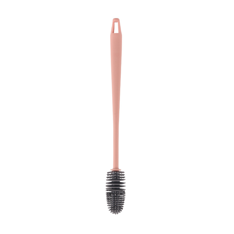 Picture of Long Handle Silicone Water Cup Brush Household Kitchen No Dead Angle Cleaning Brush Milk Bottle Brush Cleaning Teapot Teacup Brush