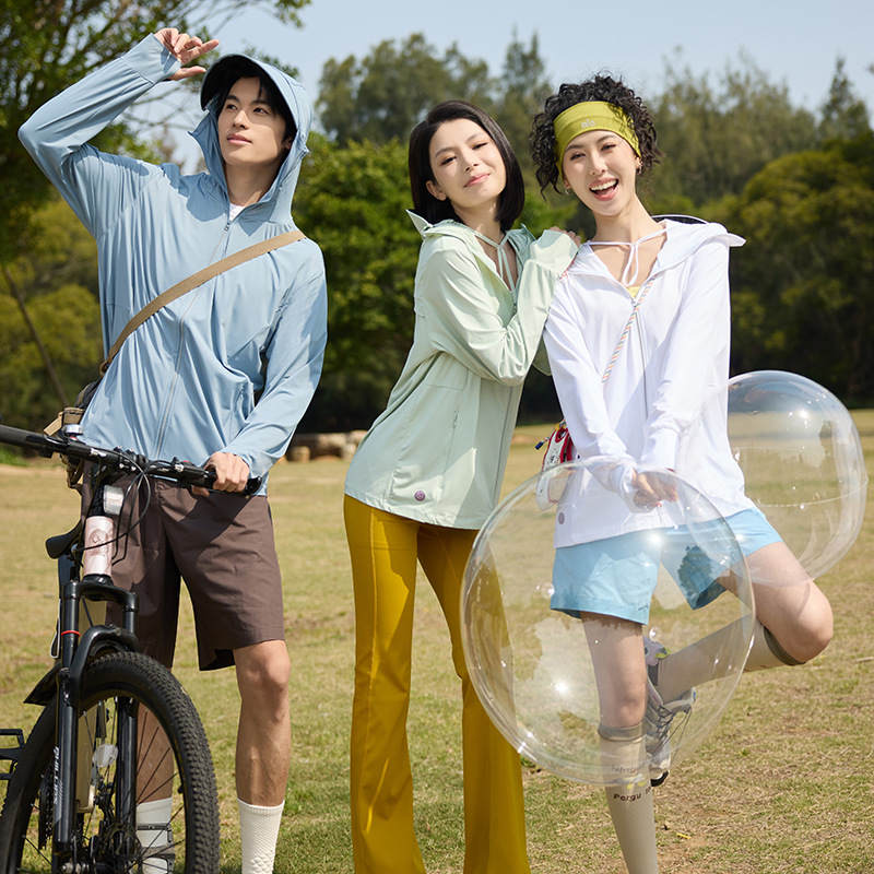 Sun Protection Clothing Upf100 Women's Summer Outdoor Ice Silk Quick-Drying Sun Protection Clothing Men's Anti-Uv Breathable Ice Skin Clothing