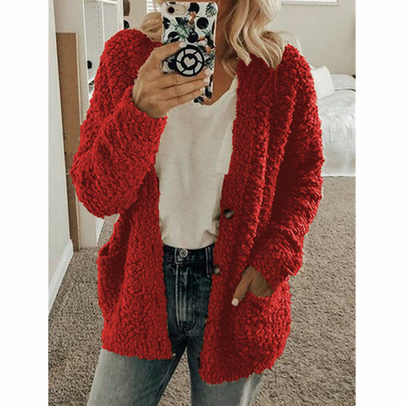 Picture of EBAY Amazon wish2024 autumn and winter explosions European and American women's fashion casual lamb coat plus size