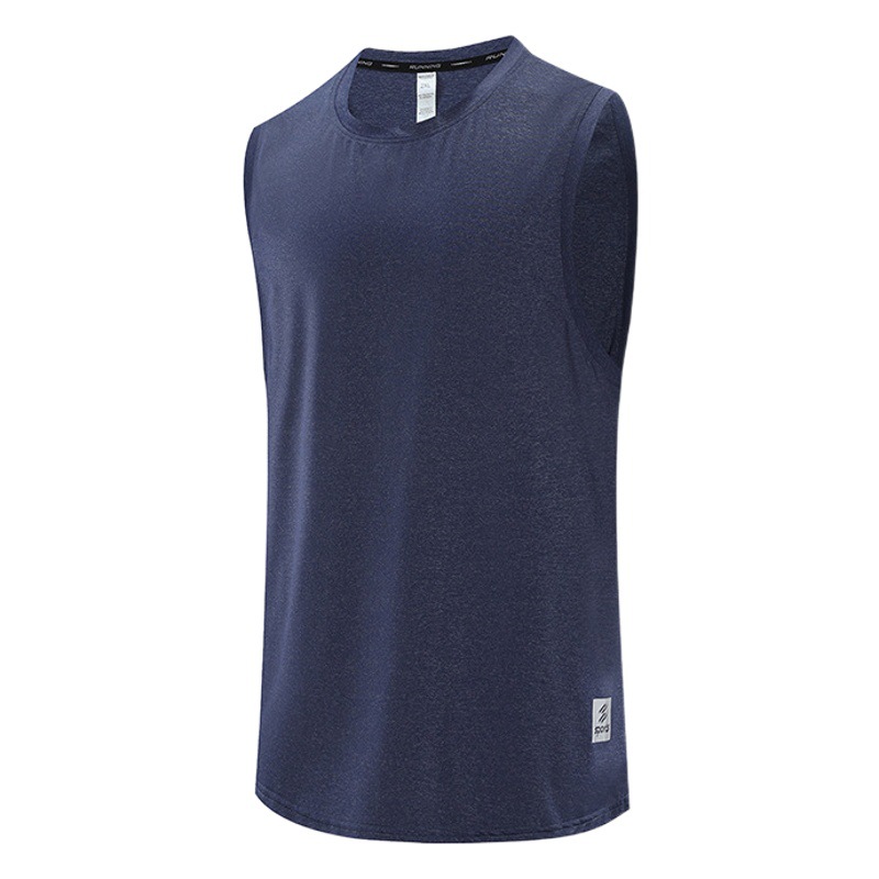 Sports Vest Men's Summer Short-sleeved Fitness Quick-drying Waistcoat Sleeveless Loose Running T-shirt Basketball Training Fitness Clothes