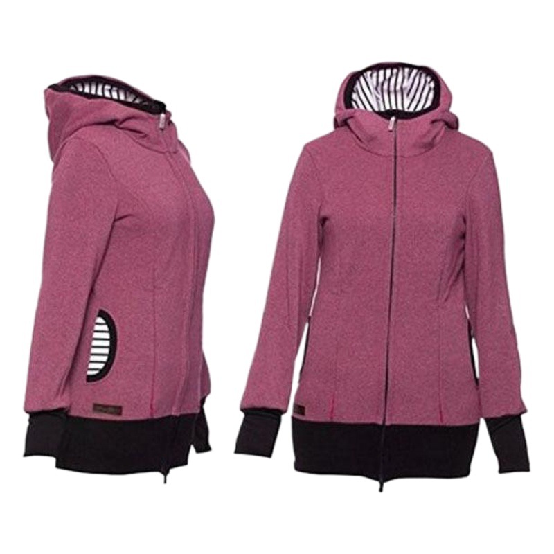 2025 European and American Multifunctional Three-In-One Kangaroo Hooded Women's Sweatshirt (Removable Kangaroo Pocket) Casual and Versatile