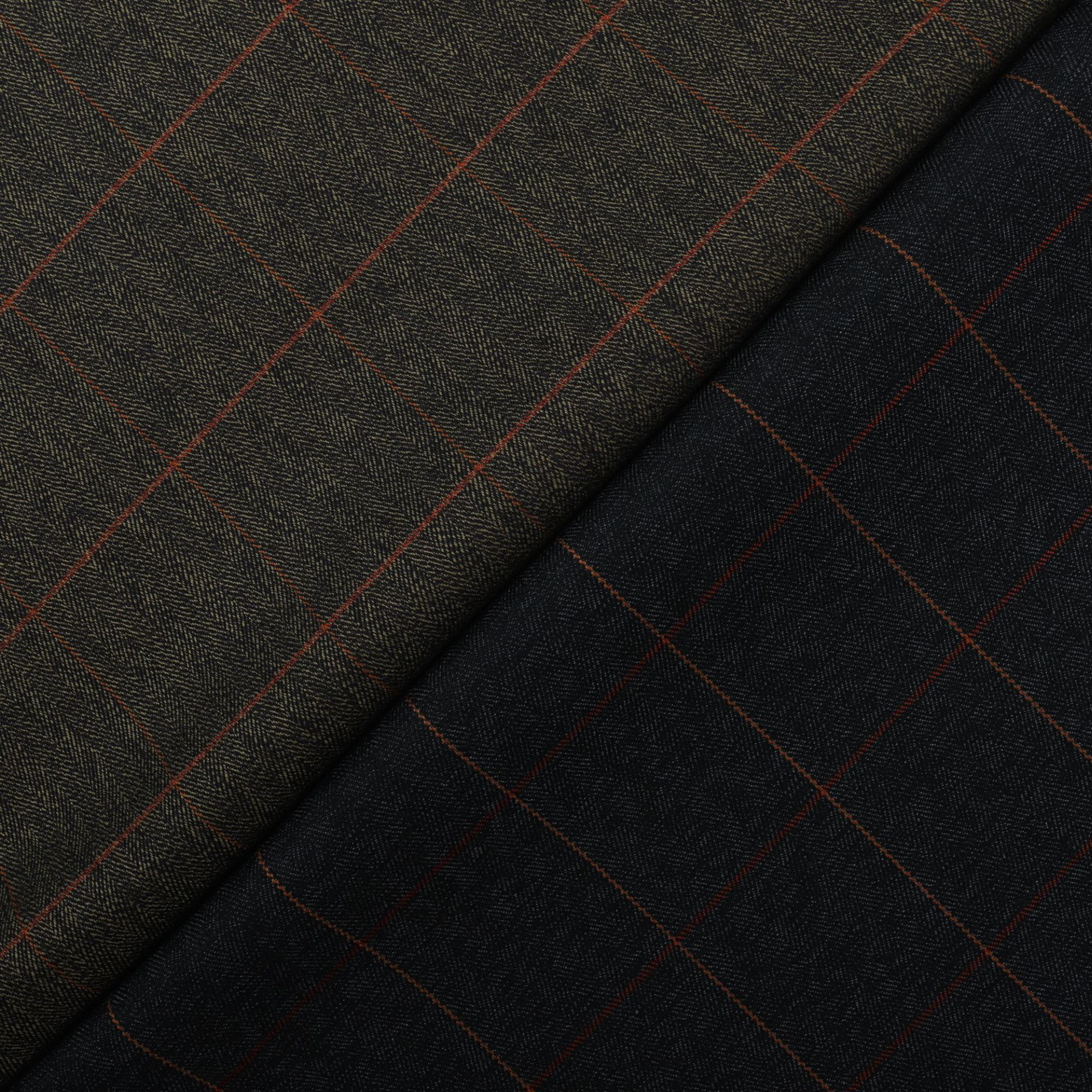 Tr Wool Blended Stretch Herringbone Plaid High-End Casual Business Suit Autumn and Winter Fashion Fabric