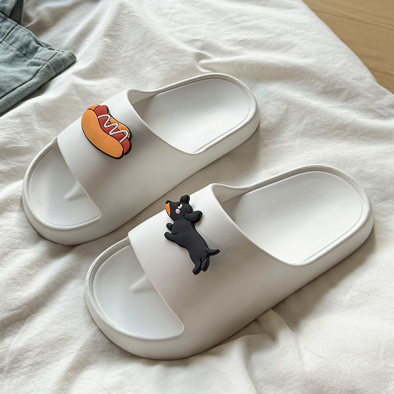 Sausage Dog Slippers for Women, Summer Outdoor Slide Sandals, New Eva Slippers with Soft Soles for Women, Home Sandals, Men's Sandals