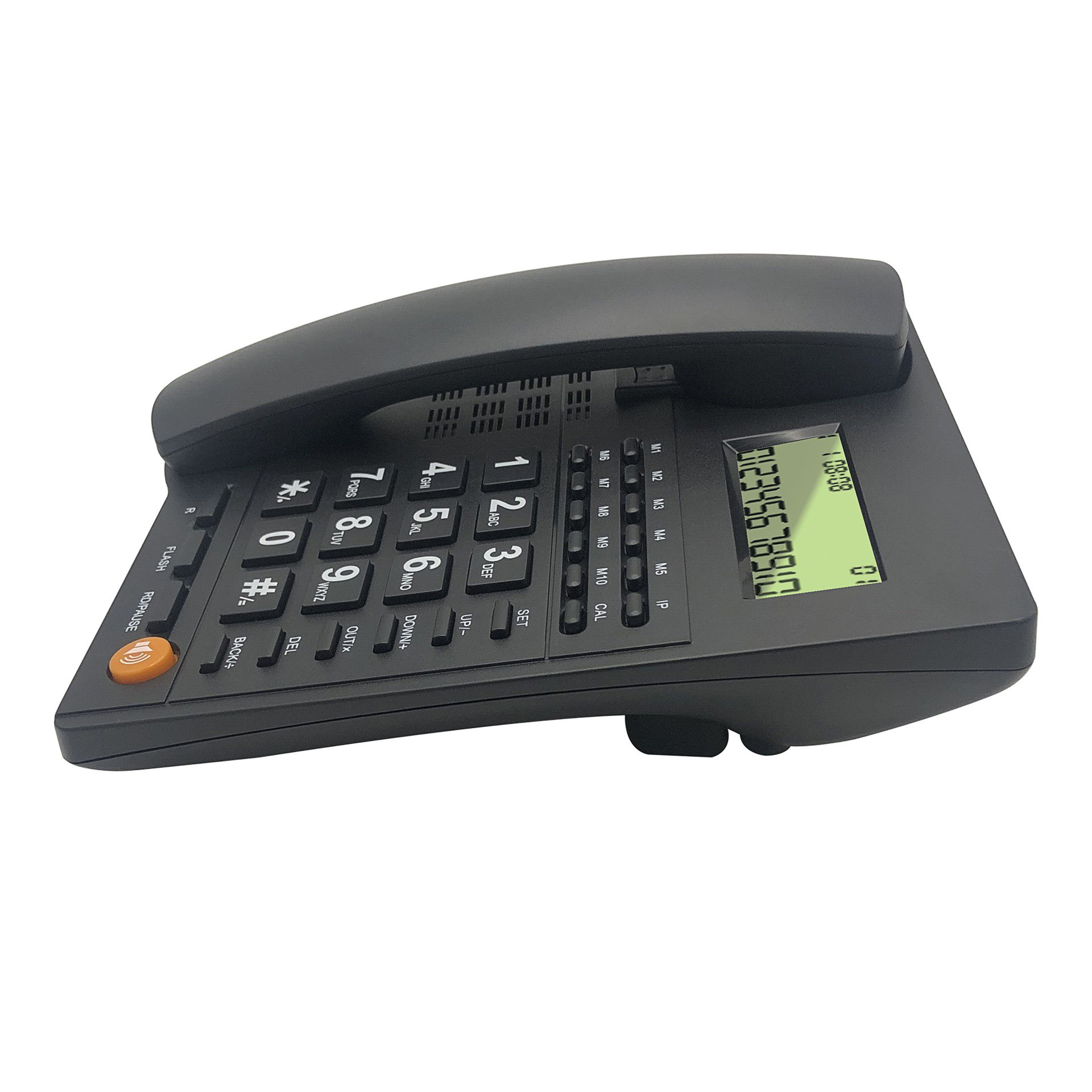 Picture of Black Telephone One Button Dial Telephone Home Telephone Office Telephone Caller Display Telephone