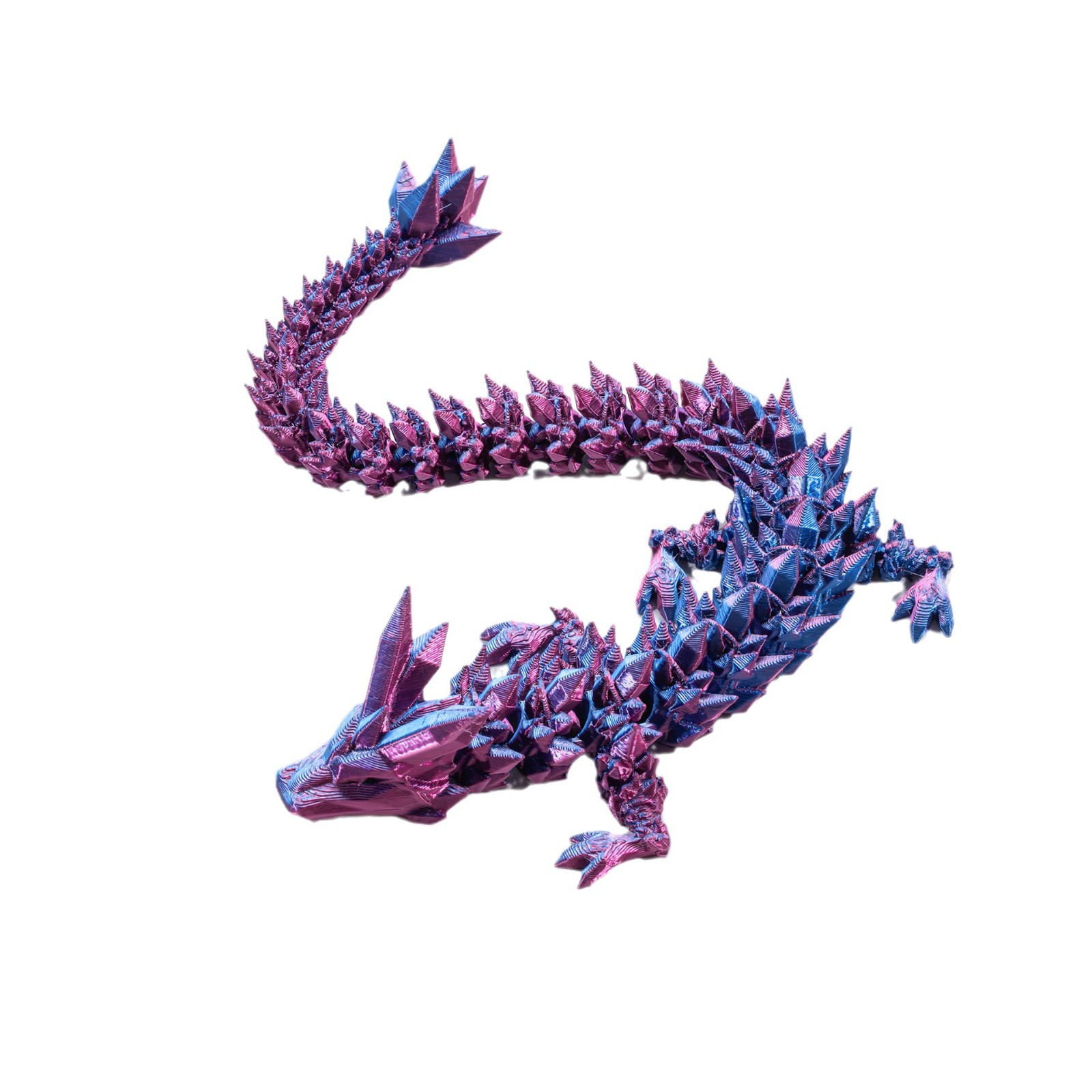 Picture of 3D printing cross-border hot selling ornaments joint movable Crystal Gem dragon ornaments hand-made suit dragon decoration