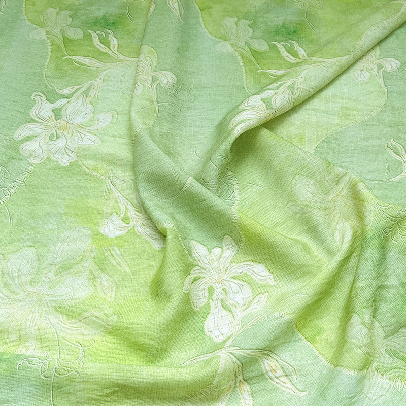 Picture of New Chinese Style Digital Printed Brocade Cotton Fabric Cheongsam Dress Top Han Dynasty Designer Fashion Fabric