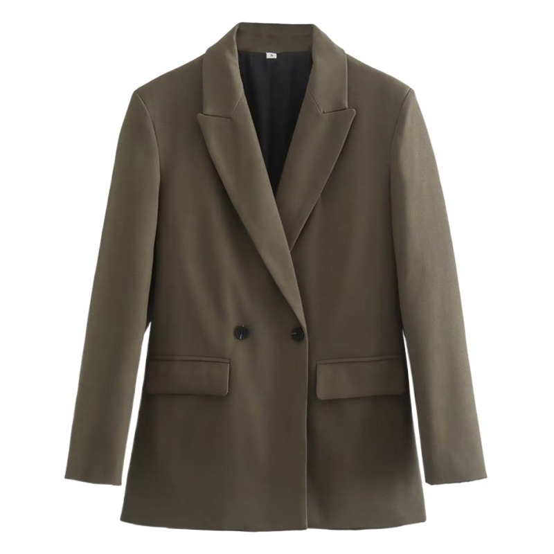 Cross-border Foreign Trade 2022 Autumn and Winter European and American Style Elegant Fashion Women's Loose Commuting Suit Work Professional Suit