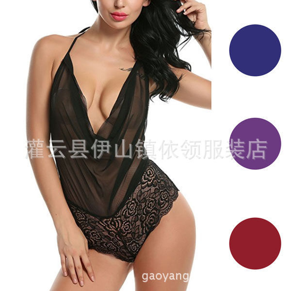 2017 New AliExpress Amazon wishebay Hot Lace One-piece Sexy Lingerie Lingerie